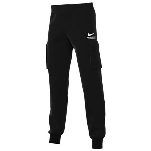 Nike pantaloni cargo in fleece sportswear - ragazzo/a, black, hv6972-010, xs