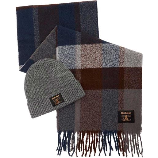 BARBOUR set sciarpa cappello uomo