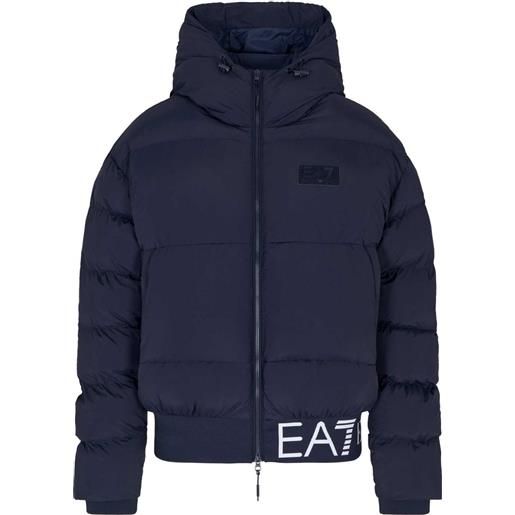 EA7 EMPORIO ARMANI piumino con cappuccio logo
