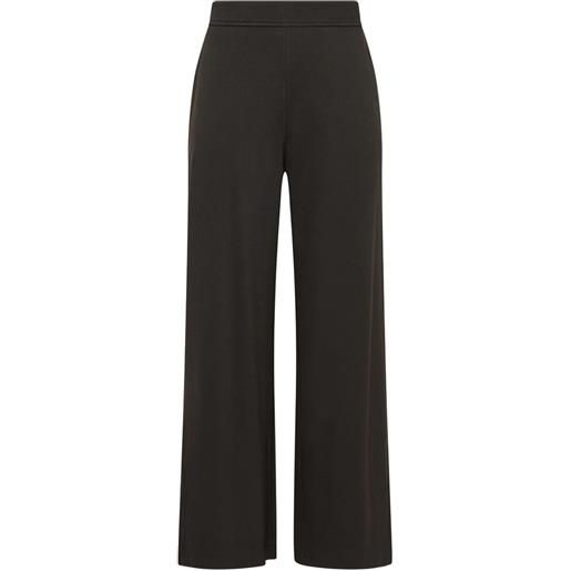 MALIPARMI pantaloni con vita elasticizzata - marrone