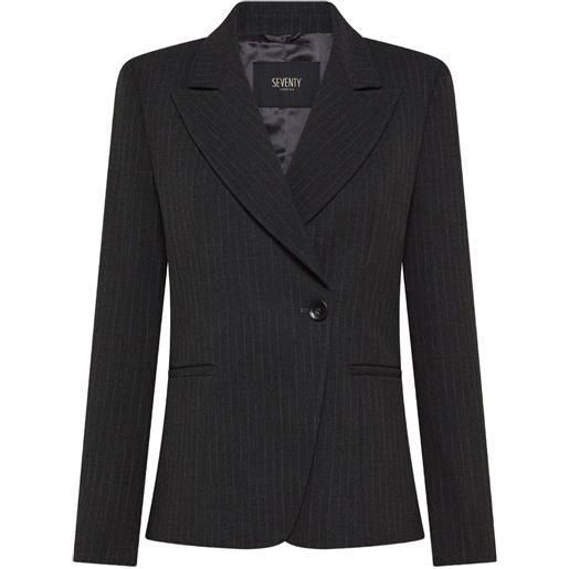 Seventy giacca gessata - grigio