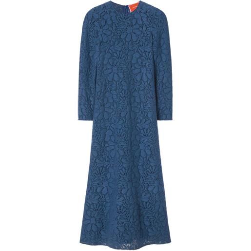 La DoubleJ abito lungo a maniche lunghe - blu