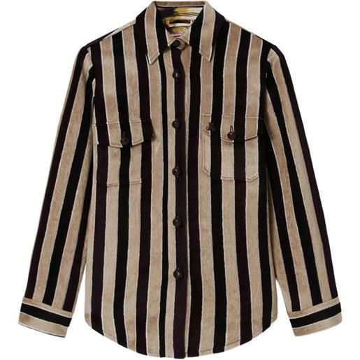 La DoubleJ giacca a righe - nero