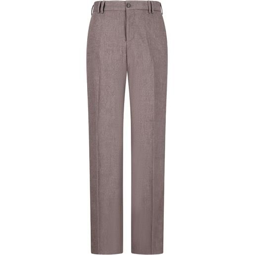 PT Torino pantaloni micheal con finitura spazzolata - marrone