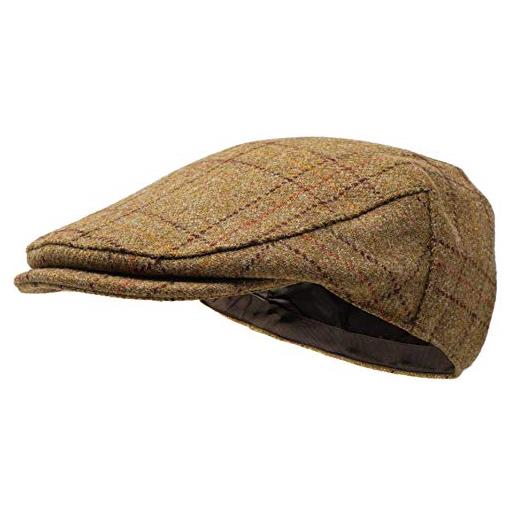 Borges & Scott coppola woodsman - completamente impermeabile - tweed dello yorkshire - esterno 100% lana - macchia d'oro 62cm