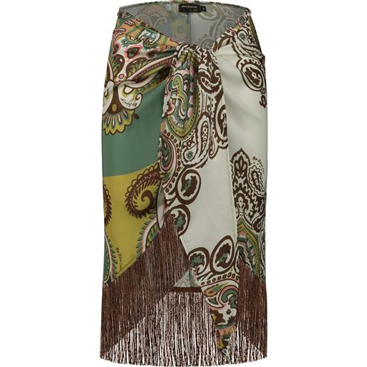 Miss Bikini pareo in raso con frange cruise