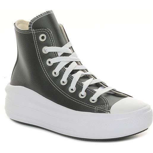 Converse sneakers donna Converse chuck taylor all star move platform foundational leather nero bianco