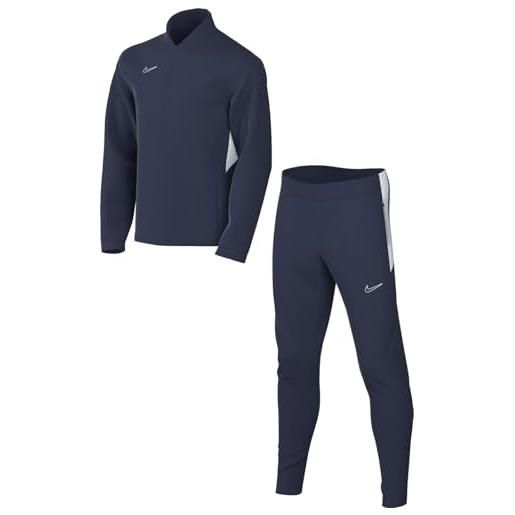 Nike tuta da calcio dri-fit academy - ragazzo/a, blu mezzanotte navy/bianco, hj3715-410, m