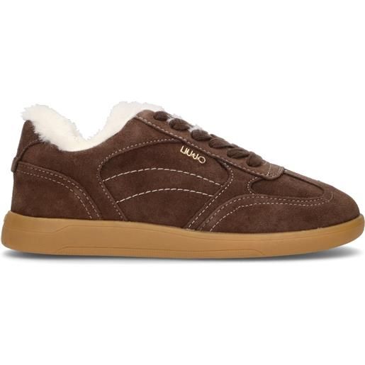 LIU JO sneaker donna marrone in suede