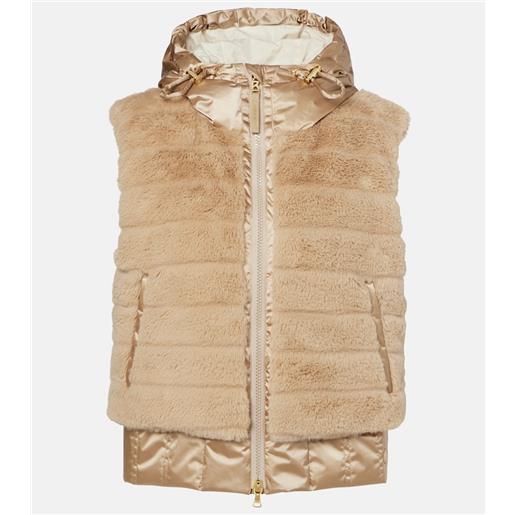 Bogner piumino yumi in pelliccia sintetica