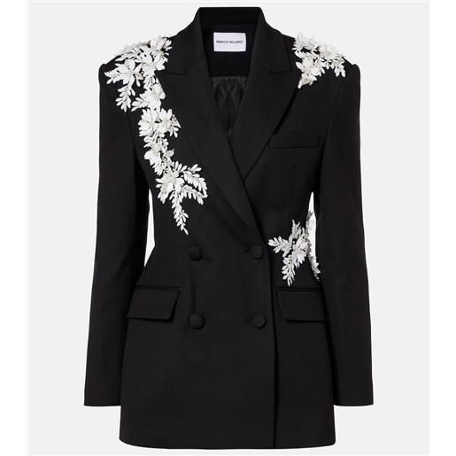 Rebecca Vallance blazer danna con applicazioni floreali