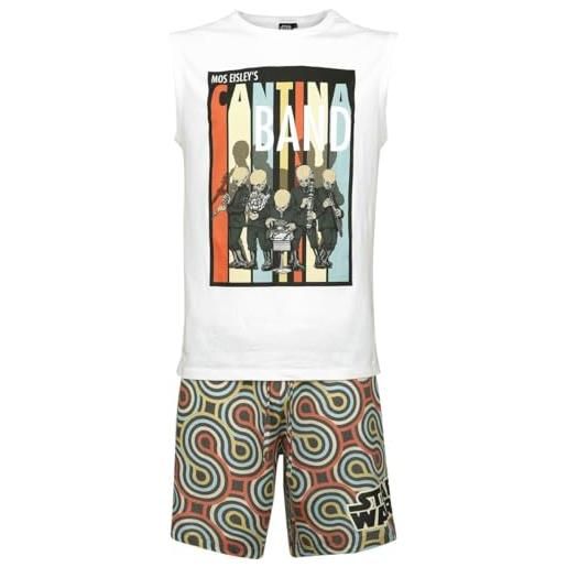 Star Wars cantina band uomo pigiama multicolore m 100% cotone regular