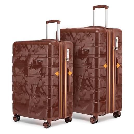 Sea choice set di valigie rigide 2 pezzi l/xl bagaglio leggero espandibile ultra durevole valigia trolley da viaggio rpo