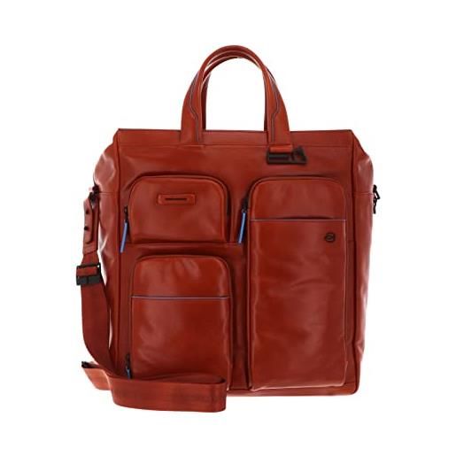 PIQUADRO blue square revamp cartella verticale porta pc e tablet cuoio, cuio, taglia unica