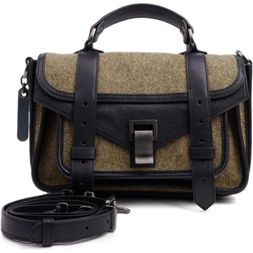 Proenza Schouler borsa a mano verde/nero