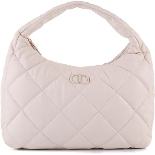 Twin Set borsa a spalla panna