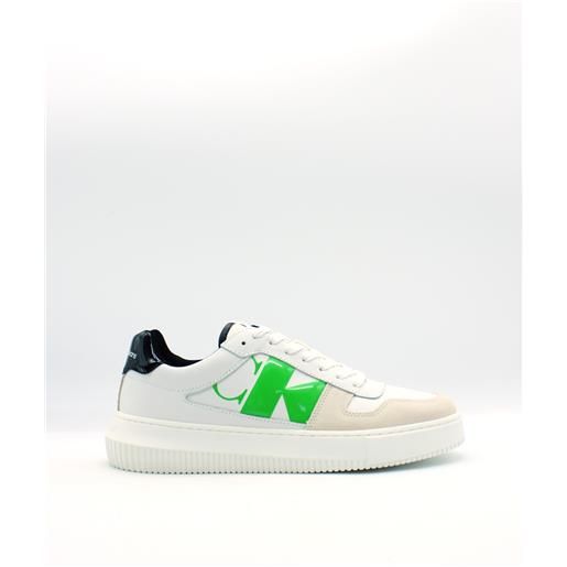 Calvin Klein Jeans sneakers bianco-verde