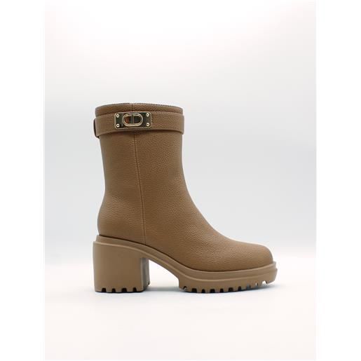 Twin Set tronchetto cuoio