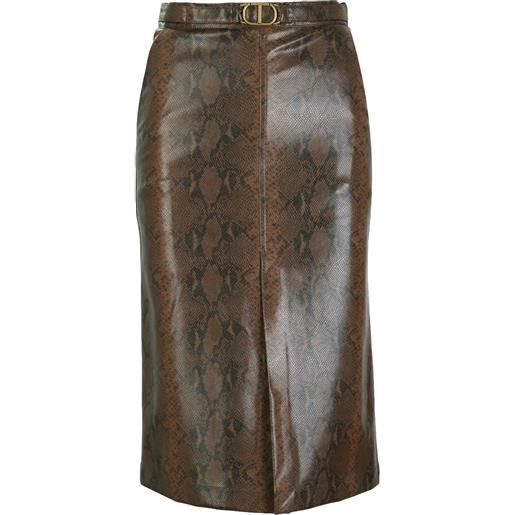 Twin Set gonna marrone