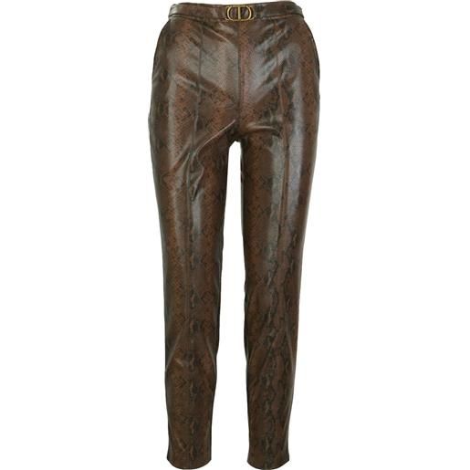 Twin Set pantaloni marrone