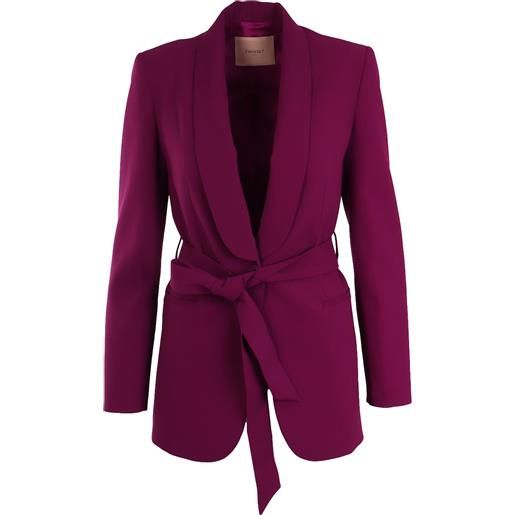 Twin Set giacca prugna