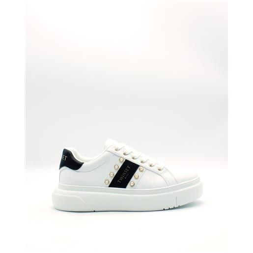 Twin Set sneakers bianco-nero