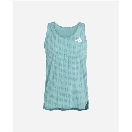 Adidas adizero m - canotta running - uomo - verde