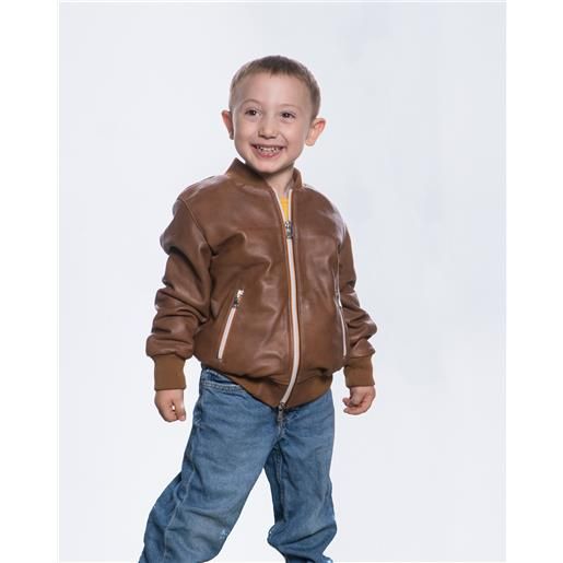 LeatherTrend.it davide - bomber bambino cuoio in vera pelle