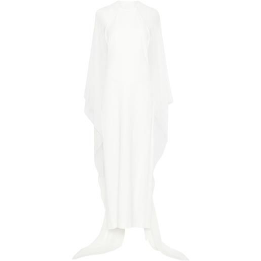 Alberta Ferretti abito lungo semi trasparente - bianco