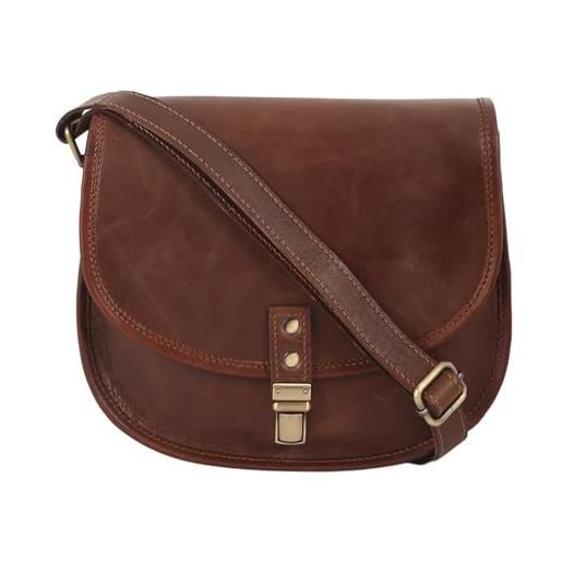 URBAN LEATHER borsa a tracolla in pelle da 25,4 cm, da donna, vintage, marrone, stile boho, borsa a mano da donna, alla moda, da viaggio, portafoglio per telefono da donna