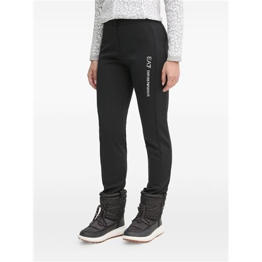 Ea7 Emporio Armani pantaloni da sci con logo - nero