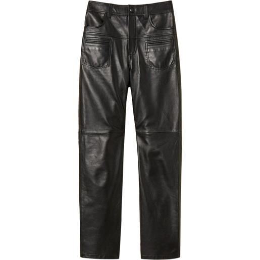 TWINSET pantaloni con cuciture a contrasto - nero