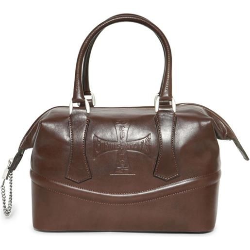 Enfants Riches Déprimés borsone con logo goffrato - marrone