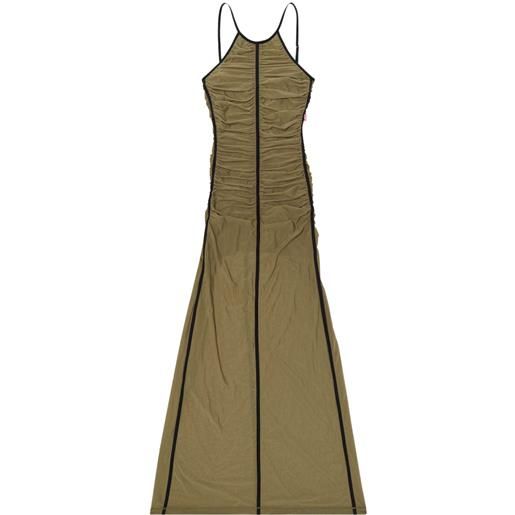 Diesel abito lungo d-amami - verde