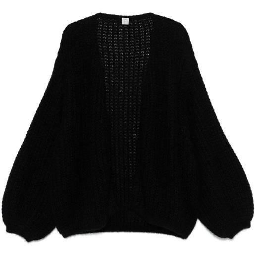 TOTEME cardigan con maniche a palloncino - nero