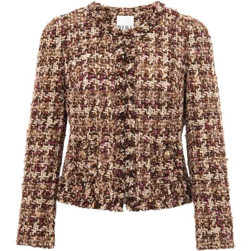 WEILL PARIS giacca a quadri - marrone