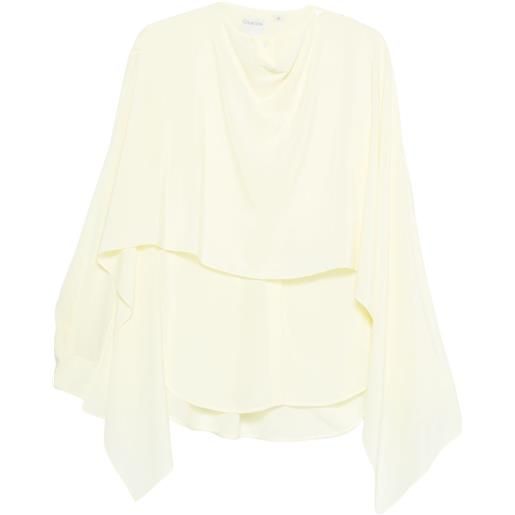 CALVIN KLEIN COLLECTION blusa kiki a strati - giallo
