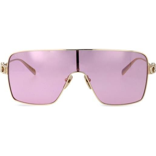 Gucci Eyewear occhiali da sole con montatura stile pilota - oro