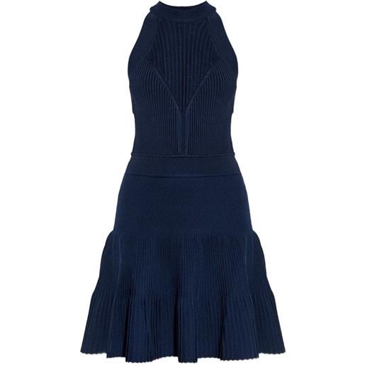 Balmain abito corto a coste - blu