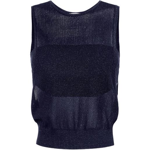 Elisabetta Franchi top in rete - blu