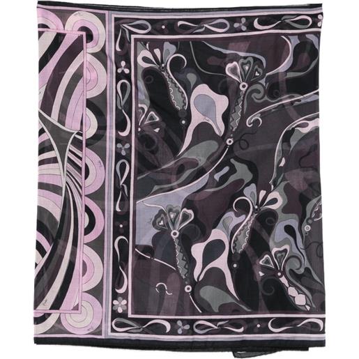 PUCCI pareo a fiori - nero