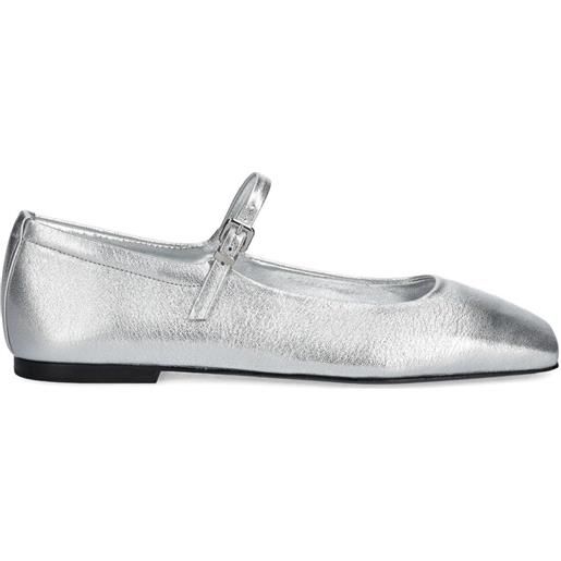 Kennel & Schmenger ballerine delia con fibbia e punta quadrata - argento