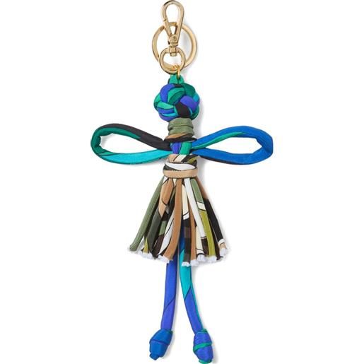 PUCCI portachiavi con stampa iride - verde