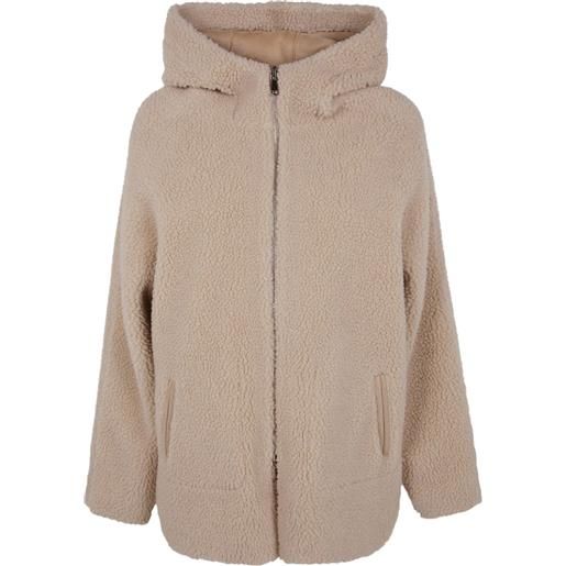 Betta Corradi giacca con cappuccio e tasca - toni neutri