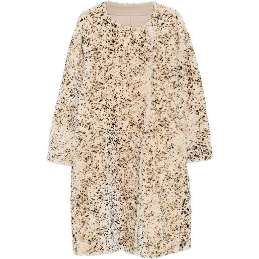 TOTEME cappotto stracciatella in shearling - toni neutri