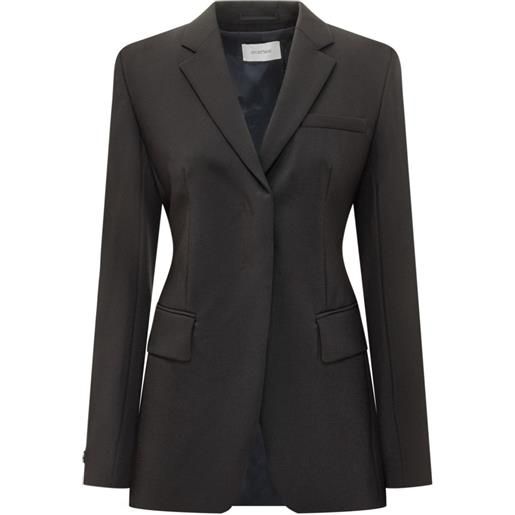 Sportmax blazer ranghi con revers classici - nero