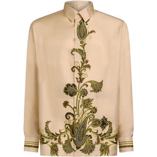 ETRO camicia con stampa - toni neutri