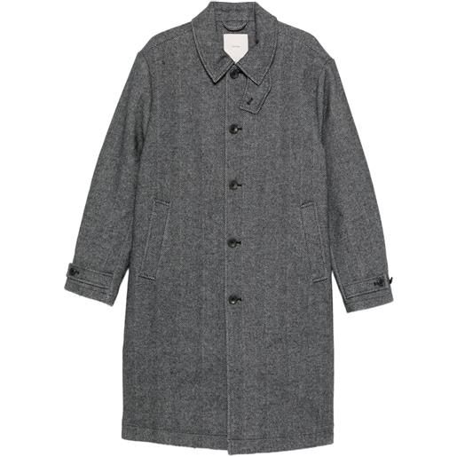 Calvin Klein cappotto monopetto spigato - nero