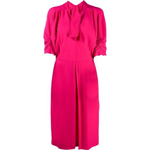 Marni abito da giorno con arricciature - rosa