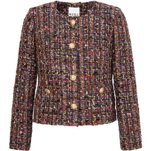 WEILL PARIS giacca con bottoni - rosso